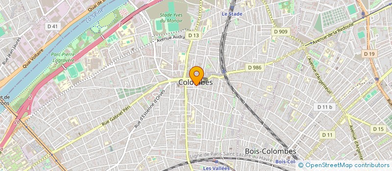localisation de l'entreprise CTRE COM ACTION SOCIALE DE COLOMBES à COLOMBES