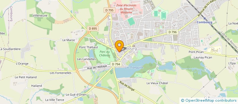 localisation de l'entreprise CTRE COM ACTION SOCIALE DE COMBOURG à COMBOURG