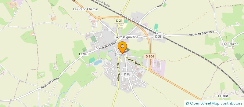 localisation de l'entreprise CTRE COM ACTION SOCIALE DE CONLIE  CONLIE