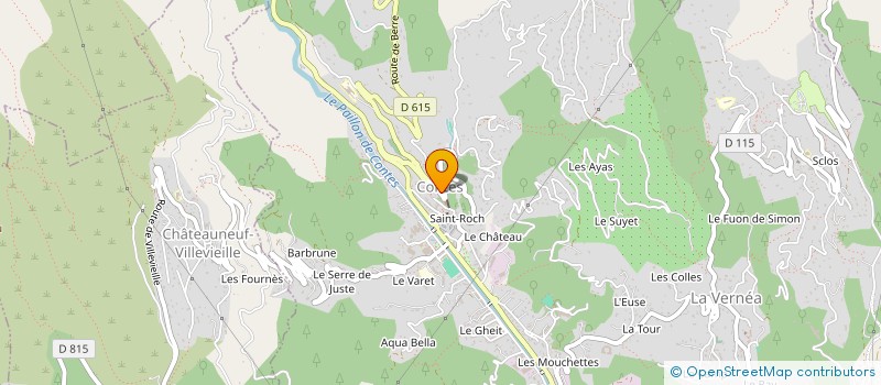 localisation de l'entreprise CTRE COM ACTION SOCIALE DE CONTES à CONTES