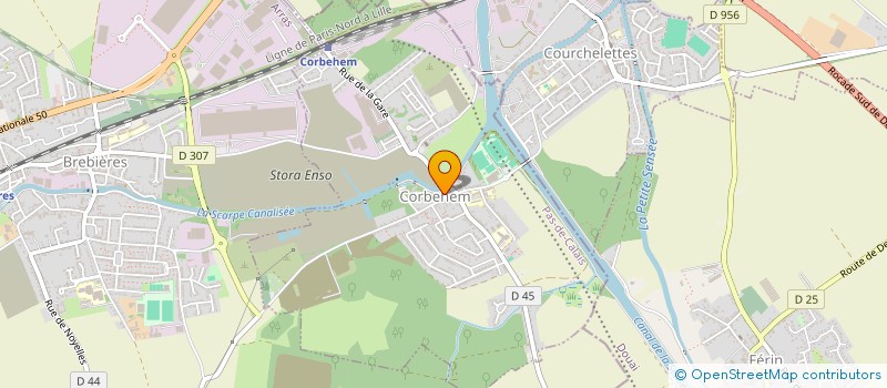 localisation de l'entreprise CTRE COM ACTION SOCIALE DE CORBEHEM  CORBEHEM