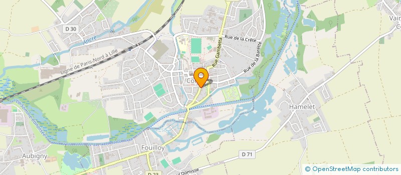 localisation de l'entreprise CTRE COM ACTION SOCIALE DE CORBIE à CORBIE