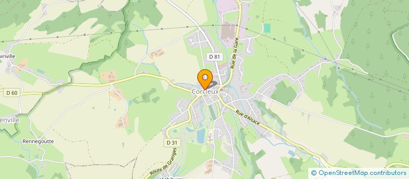 localisation de l'entreprise CTRE COM ACTION SOCIALE DE CORCIEUX à CORCIEUX