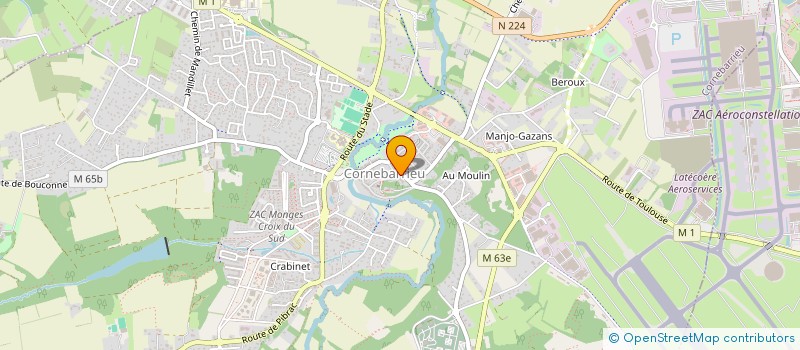 localisation de l'entreprise CTRE COM ACTION SOCIALE DE CORNEBARRIEU  CORNEBARRIEU