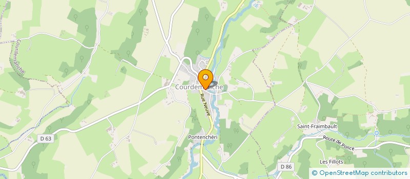localisation de l'entreprise CTRE COM ACTION SOCIALE DE COURDEMANCHE  COURDEMANCHE
