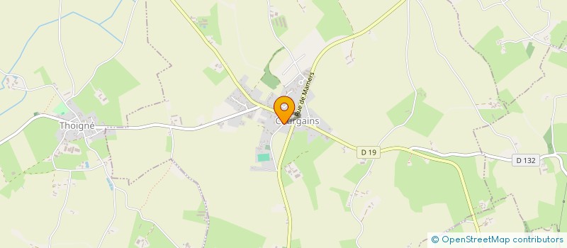 localisation de l'entreprise CTRE COM ACTION SOCIALE DE COURGAINS  COURGAINS