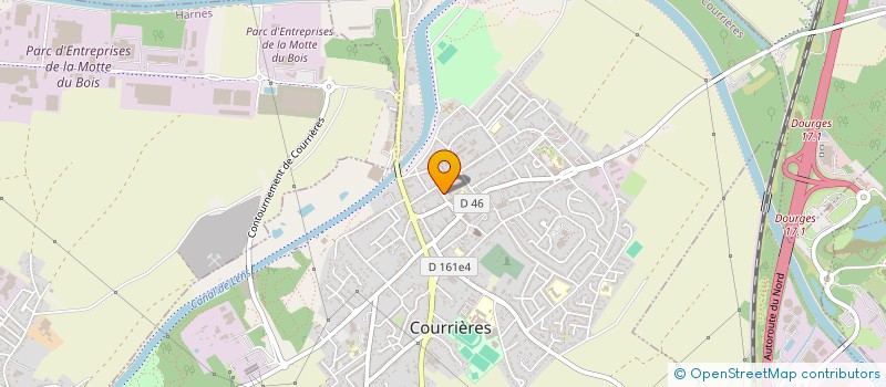 localisation de l'entreprise CTRE COM ACTION SOCIALE DE COURRIERES à COURRIERES