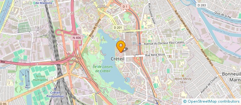 localisation de l'entreprise CTRE COM ACTION SOCIALE DE CRETEIL à CRETEIL