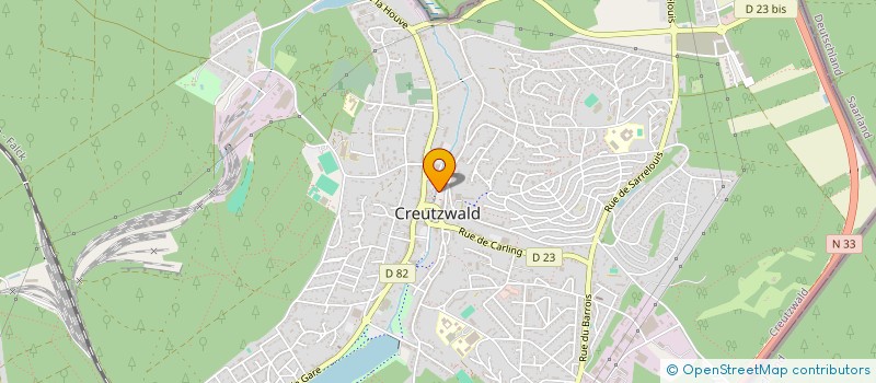 localisation de l'entreprise CTRE COM ACTION SOCIALE DE CREUTZWALD à CREUTZWALD