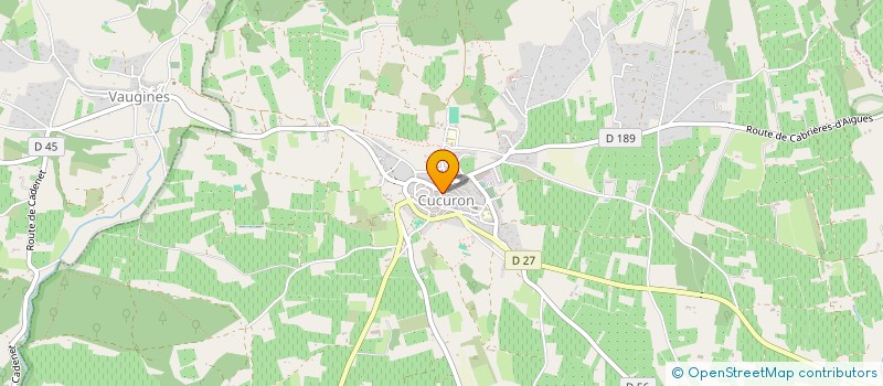 localisation de l'entreprise CTRE COM ACTION SOCIALE DE CUCURON  CUCURON