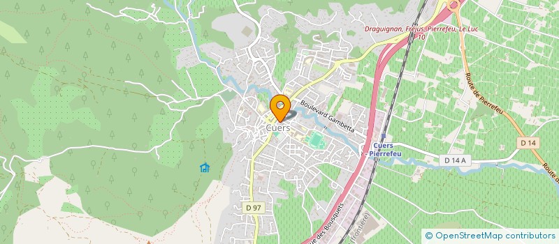 localisation de l'entreprise CTRE COM ACTION SOCIALE DE CUERS à CUERS