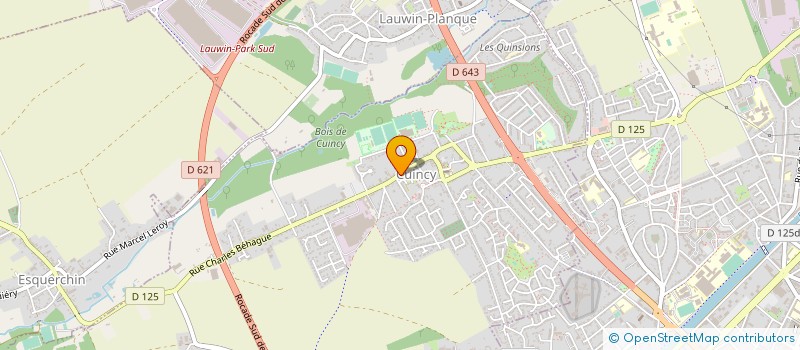 localisation de l'entreprise CTRE COM ACTION SOCIALE DE CUINCY à CUINCY