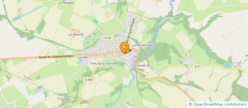 localisation de l'entreprise CTRE COM ACTION SOCIALE DE CULAN à CULAN