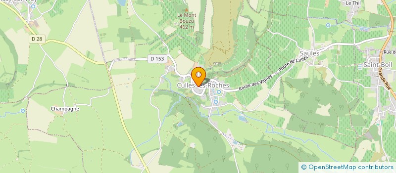 localisation de l'entreprise CTRE COM ACTION SOCIALE DE CULLES-LES-RO  CULLES-LES-ROCHES