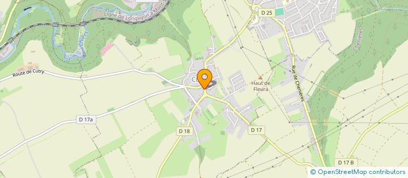 localisation de l'entreprise CTRE COM ACTION SOCIALE DE CUTRY  CUTRY