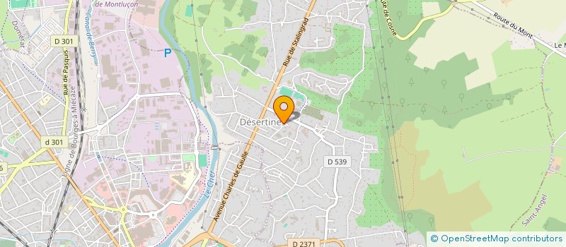 localisation de l'entreprise CTRE COM ACTION SOCIALE DE DESERTINES à DESERTINES