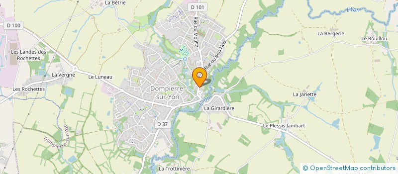 localisation de l'entreprise CTRE COM ACTION SOCIALE DE DOMPIERRE à DOMPIERRE-SUR-YON