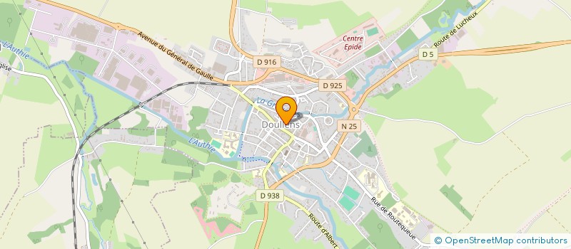 localisation de l'entreprise CTRE COM ACTION SOCIALE DE DOULLENS à DOULLENS
