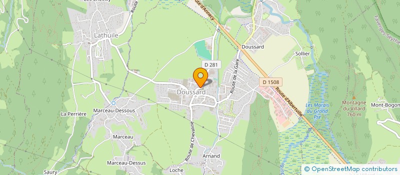 localisation de l'entreprise CTRE COM ACTION SOCIALE DE DOUSSARD  DOUSSARD