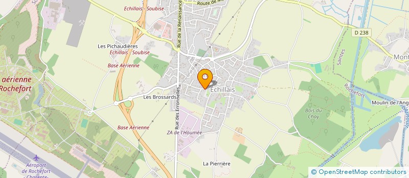 localisation de l'entreprise CTRE COM ACTION SOCIALE DE ECHILLAIS à ECHILLAIS