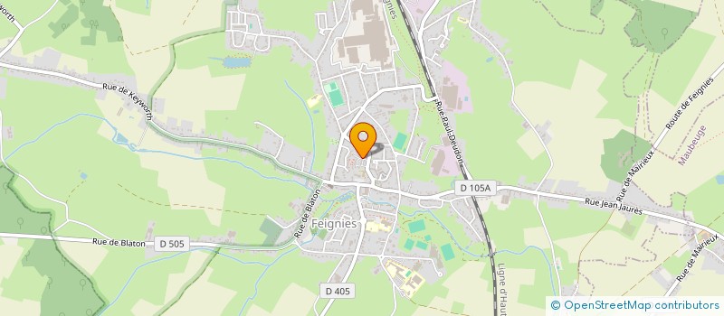 localisation de l'entreprise CTRE COM ACTION SOCIALE DE FEIGNIES à FEIGNIES