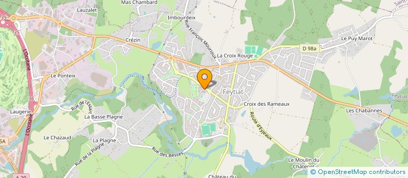 localisation de l'entreprise CTRE COM ACTION SOCIALE DE FEYTIAT  FEYTIAT