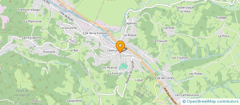 localisation de l'entreprise CTRE COM ACTION SOCIALE DE FIRMI à FIRMI
