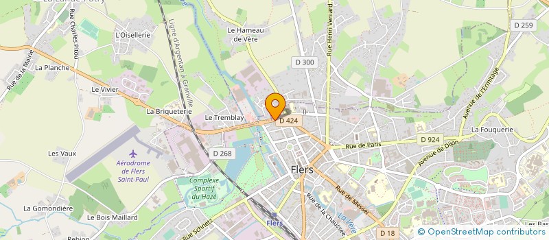 localisation de l'entreprise CTRE COM ACTION SOCIALE DE FLERS à FLERS