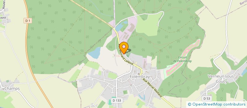 localisation de l'entreprise CTRE COM ACTION SOCIALE DE FOLEMBRAY à FOLEMBRAY