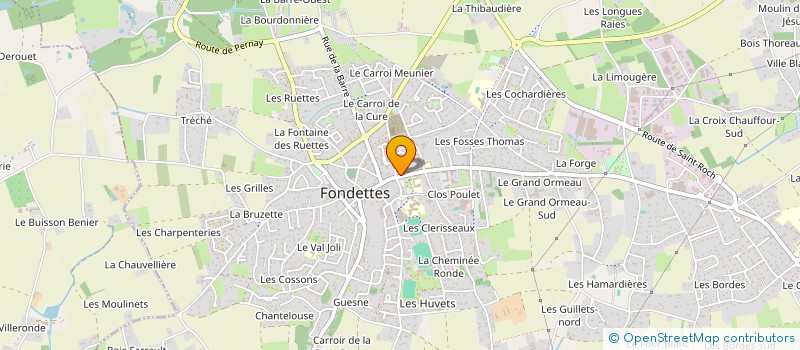 localisation de l'entreprise CTRE COM ACTION SOCIALE DE FONDETTES à FONDETTES