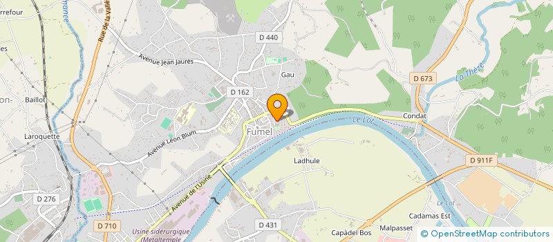 localisation de l'entreprise CTRE COM ACTION SOCIALE DE FUMEL à FUMEL