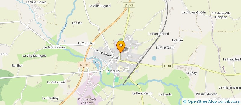 localisation de l'entreprise CTRE COM ACTION SOCIALE DE GAEL à GAEL