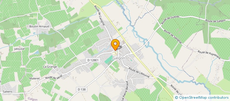 localisation de l'entreprise CTRE COM ACTION SOCIALE DE GALGON  GALGON