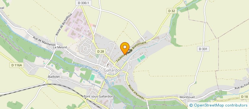 localisation de l'entreprise CTRE COM ACTION SOCIALE DE GALLARDON à GALLARDON