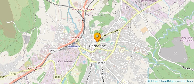 localisation de l'entreprise CTRE COM ACTION SOCIALE DE GARDANNE à GARDANNE