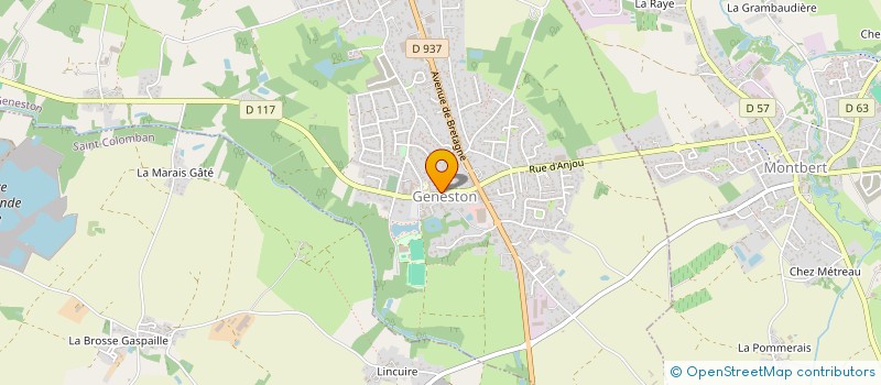 localisation de l'entreprise CTRE COM ACTION SOCIALE DE GENESTON  GENESTON