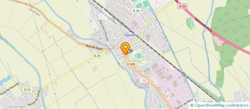 localisation de l'entreprise CTRE COM ACTION SOCIALE DE GENLIS à GENLIS