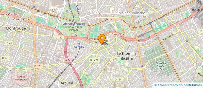 localisation de l'entreprise CTRE COM ACTION SOCIALE DE GENTILLY à GENTILLY