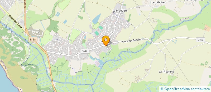 localisation de l'entreprise CTRE COM ACTION SOCIALE DE GIVRAND à GIVRAND