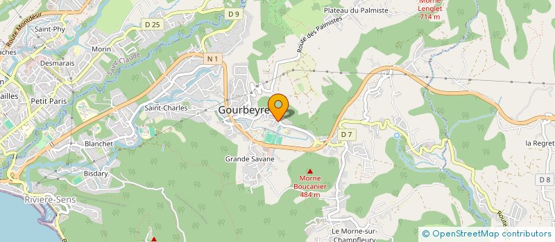 localisation de l'entreprise CTRE COM ACTION SOCIALE DE GOURBEYRE à GOURBEYRE