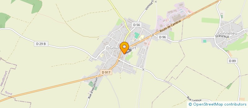 localisation de l'entreprise CTRE COM ACTION SOCIALE DE GOUZEAUCOURT  GOUZEAUCOURT