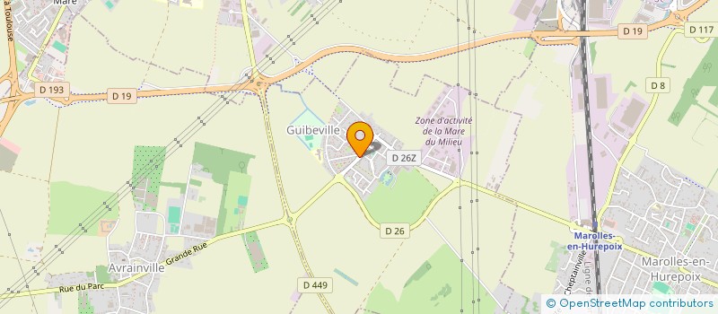 localisation de l'entreprise CTRE COM ACTION SOCIALE DE GUIBEVILLE  GUIBEVILLE