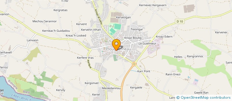 localisation de l'entreprise CTRE COM ACTION SOCIALE DE GUISSENY  GUISSENY