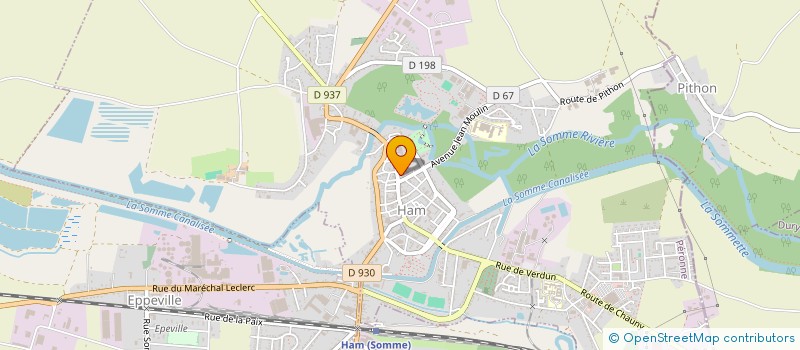 localisation de l'entreprise CTRE COM ACTION SOCIALE DE HAM  HAM