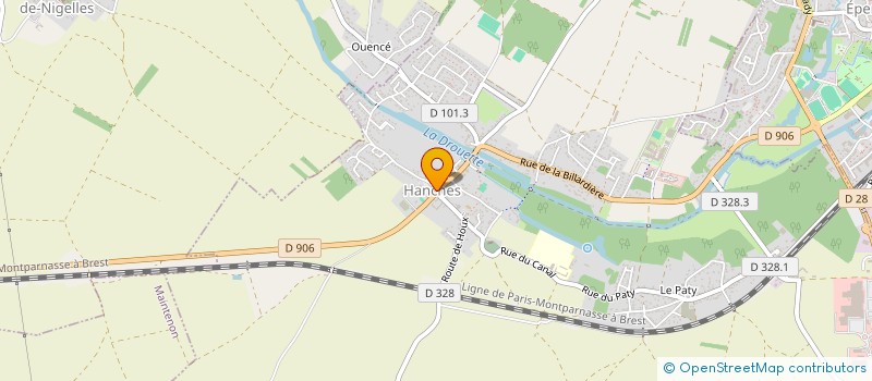 localisation de l'entreprise CTRE COM ACTION SOCIALE DE HANCHES à HANCHES