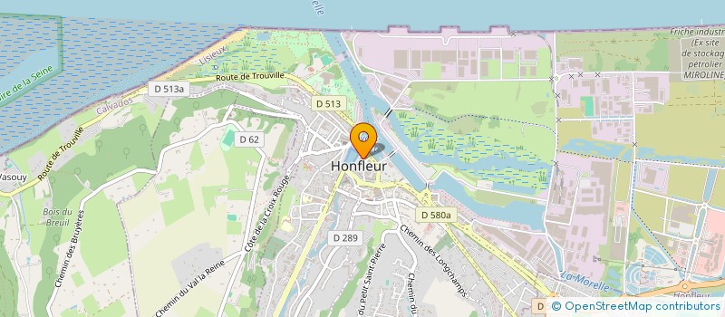 localisation de l'entreprise CTRE COM ACTION SOCIALE DE HONFLEUR à HONFLEUR