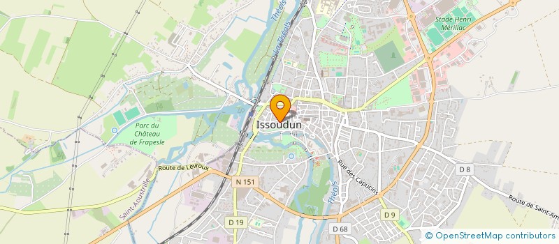 localisation de l'entreprise CTRE COM ACTION SOCIALE DE ISSOUDUN à ISSOUDUN