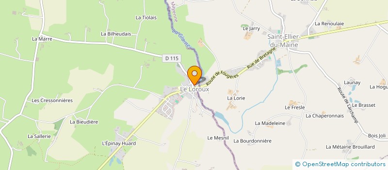 localisation de l'entreprise CTRE COM ACTION SOCIALE DE JAVENE à JAVENE