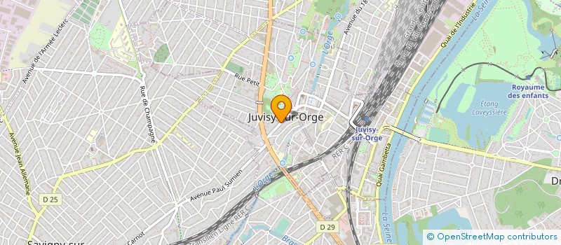 localisation de l'entreprise CTRE COM ACTION SOCIALE DE JUVISY à JUVISY-SUR-ORGE
