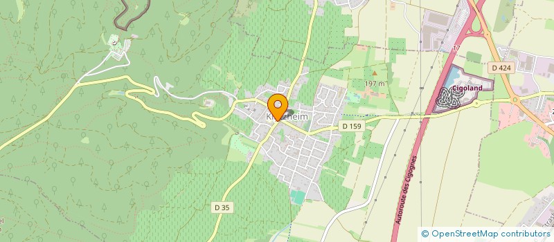 localisation de l'entreprise CTRE COM ACTION SOCIALE DE KINTZHEIM  KINTZHEIM